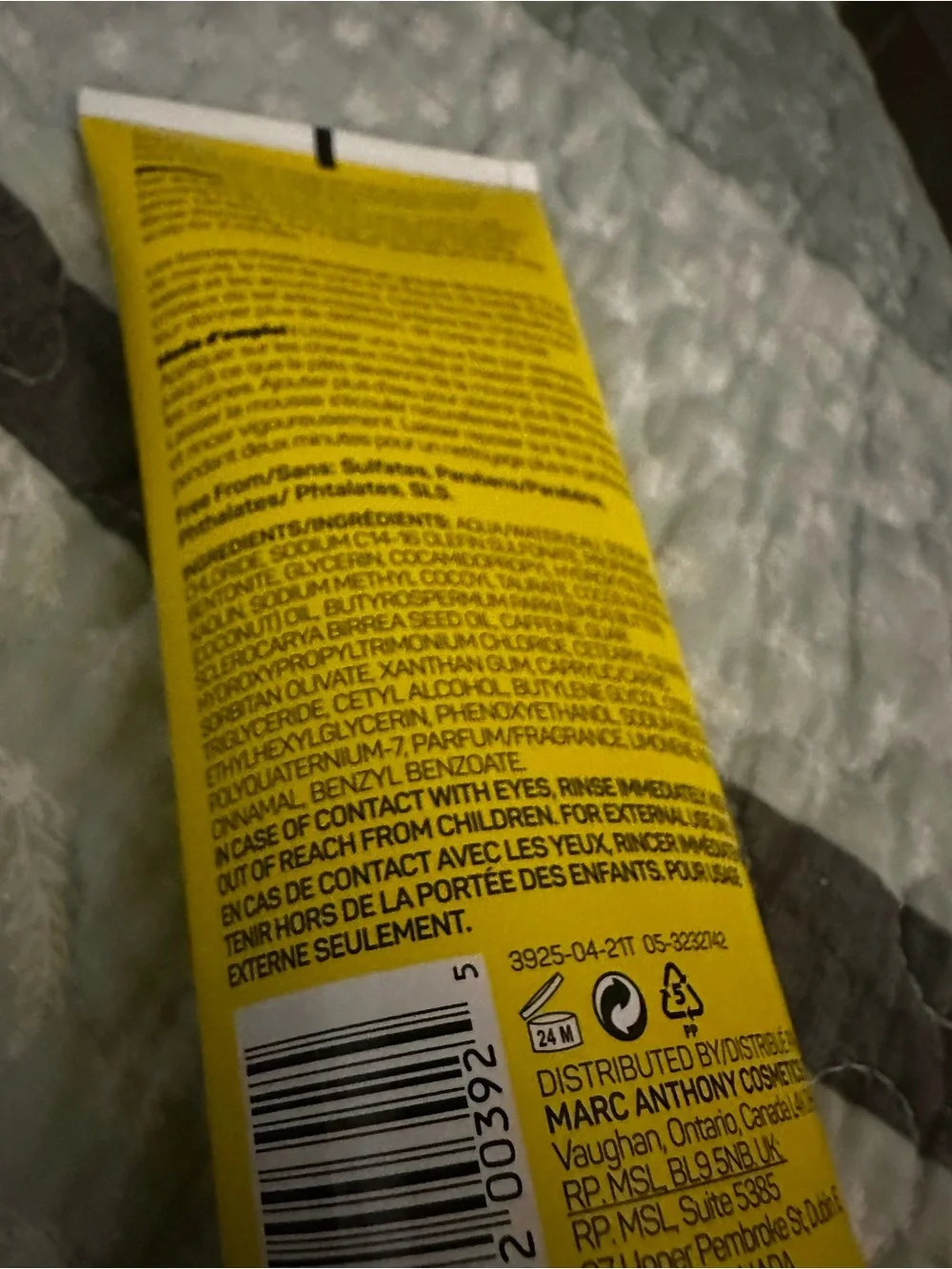 Mark Anthony scalp scrub shampoo